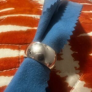 Vintage Sterling Silver Wide Band Ring